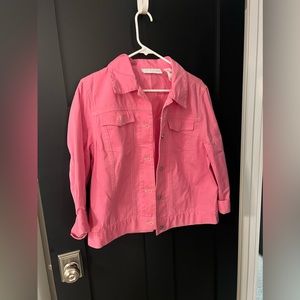 Pink denim jean jacket 🌸